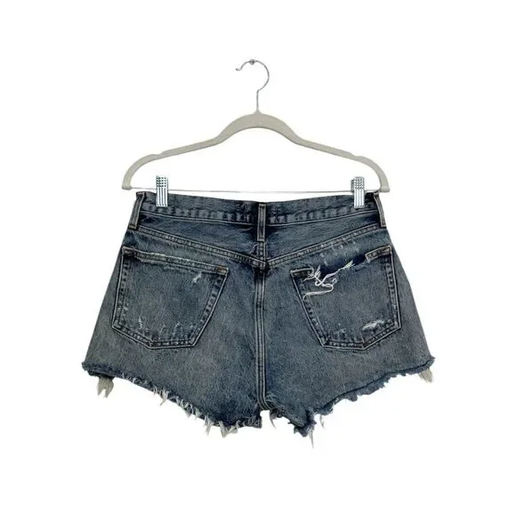 AGOLDE Parker denim shorts in dark wash - Picture 12 of 15